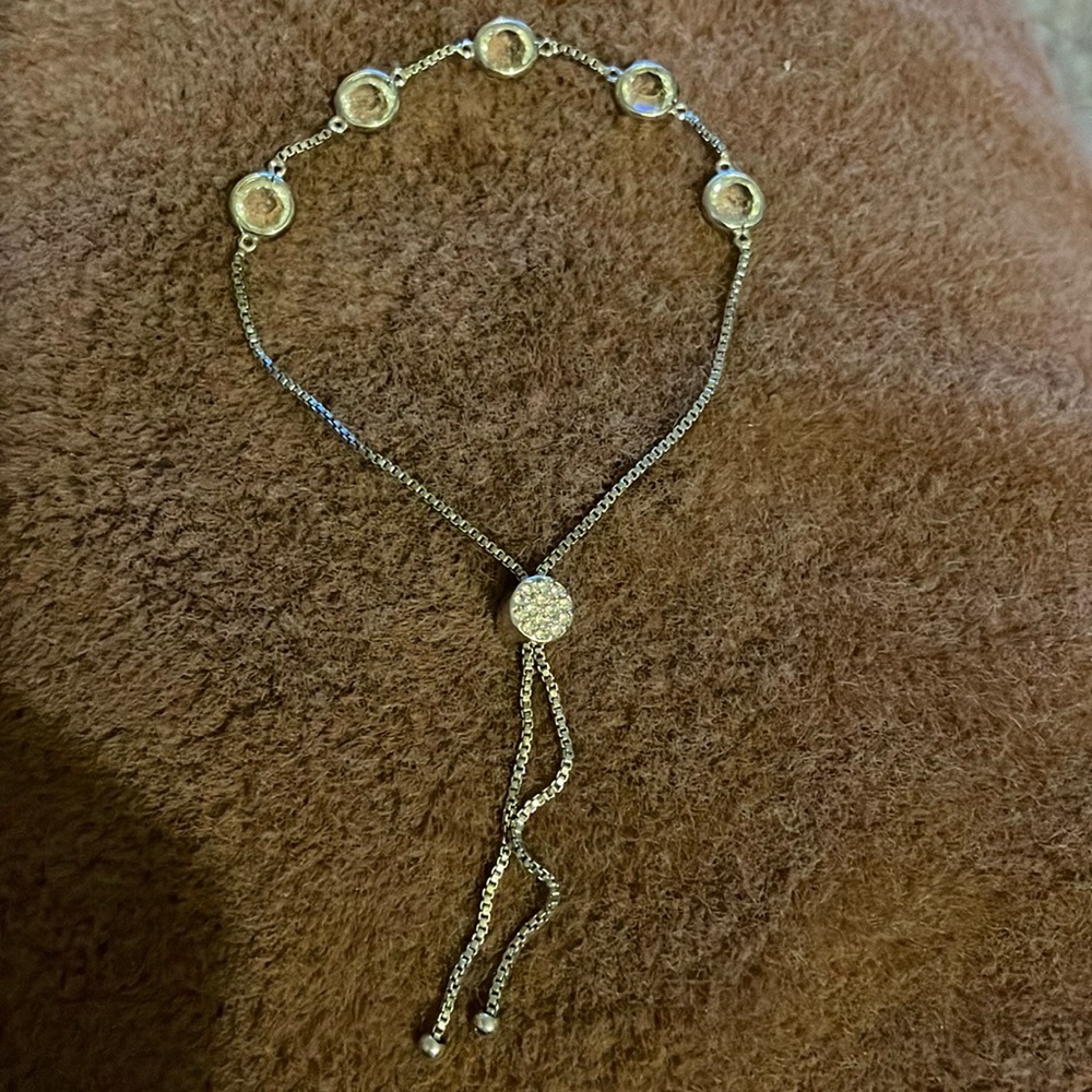 Sterling crystal bracelet